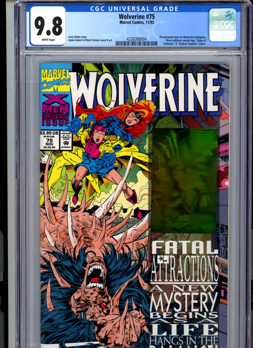 CGC 9.8 Wolverine #75 Wraparound Cover with Wolverine Hologram