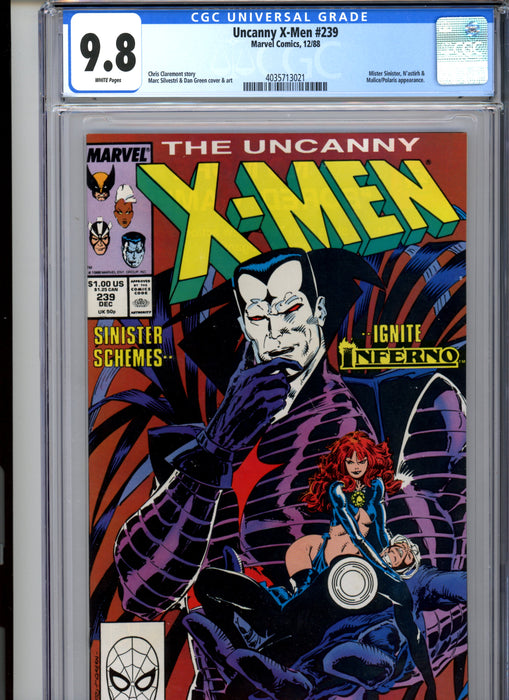 CGC 9.8 Uncanny X-Men #239 Mister Sinister Appearance