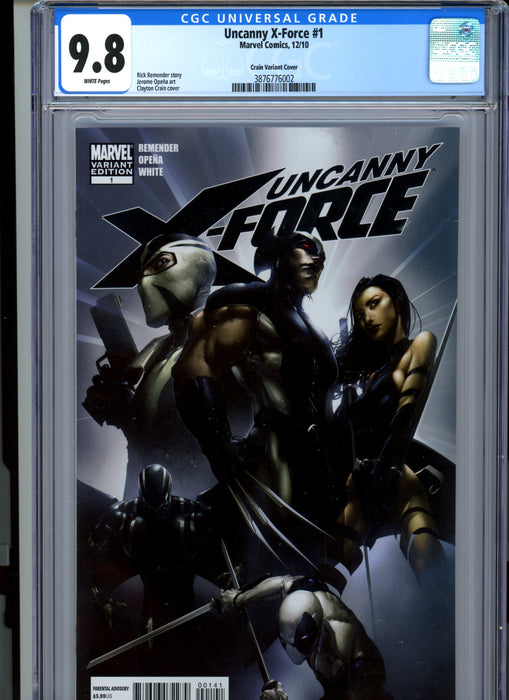 CGC 9.8 Uncanny X-Force #1 Crain Variant