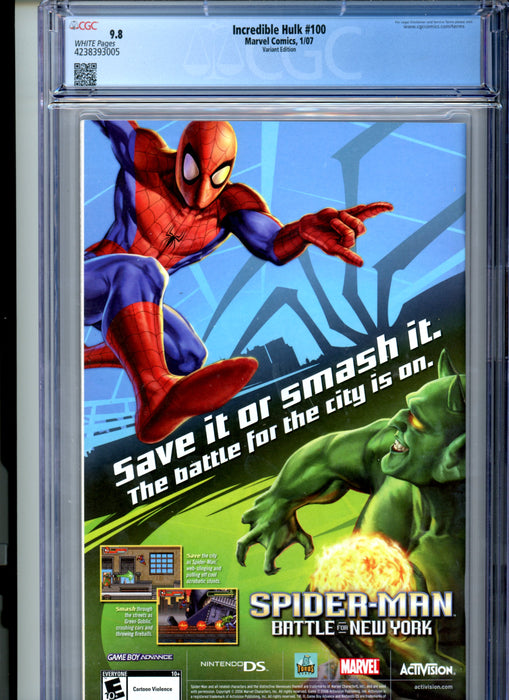 CGC 9.8 Incredible Hulk #100 Variant Amadeus Cho Appearance