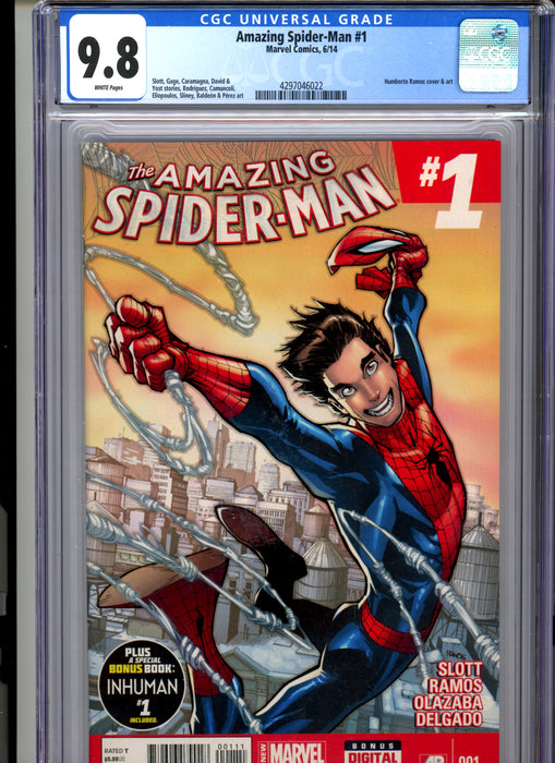 CGC 9.8 Amazing Spider-Man #1 Humberto Ramos Cover & Art