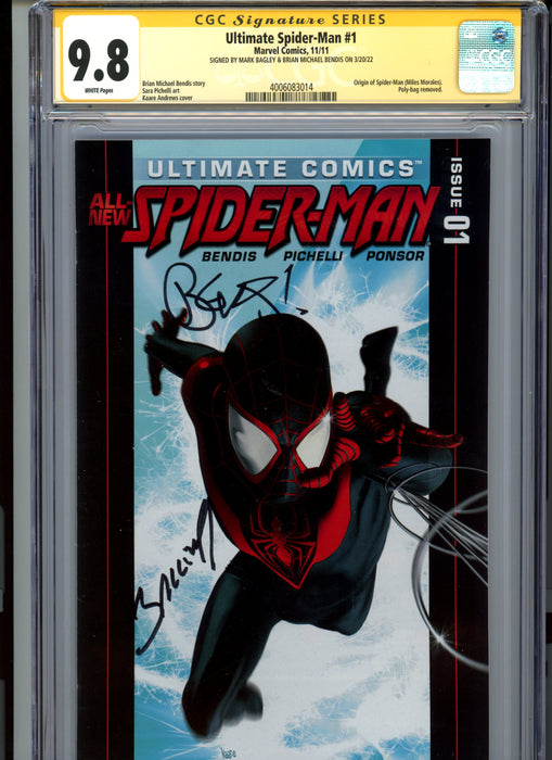 CGC 9.8 Signature Series Ultimate Spider-Man #1 Origin Miles Morales | Bendis & Bagley