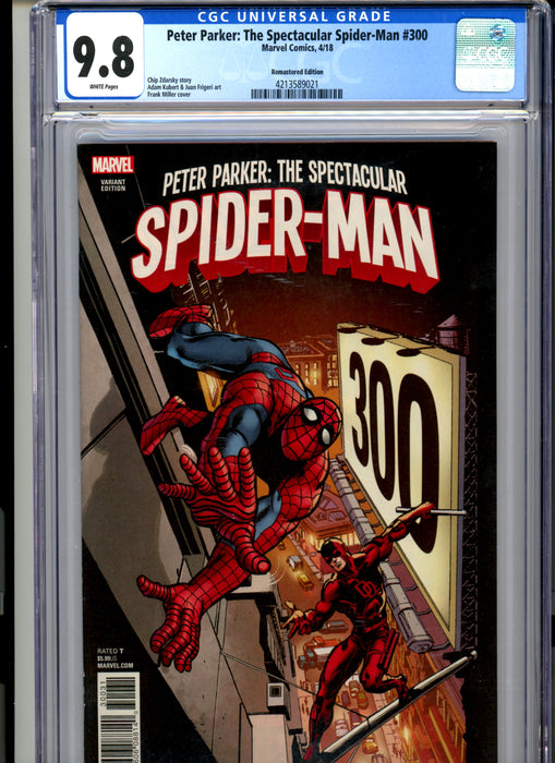 CGC 9.8 Peter Parker: The Spectacular Spider-Man #300 Remastered Edition