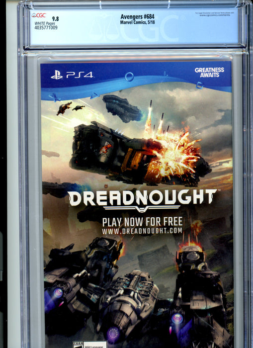 CGC 9.8 Avengers #684 Hulk Gains new powers and becomes Immortal Hulk