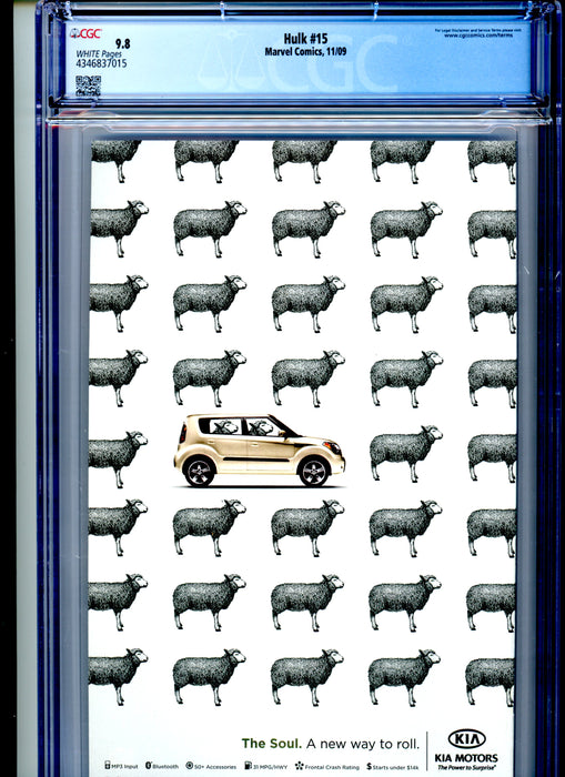 CGC 9.8 Hulk #15 1st Appearance of Red She-Hulk