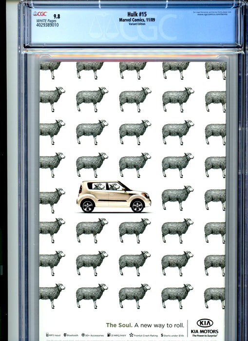 CGC 9.8  Hulk #15 Variant 1st Appearance of Red She-Hulk