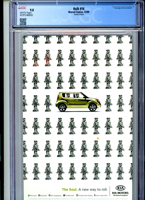 CGC 9.8 Hulk #16 Ed McGuiness Variant