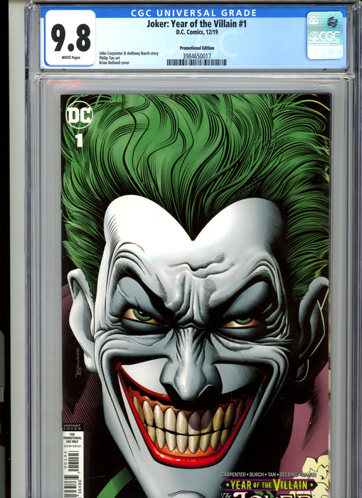 CGC 9.8 Joker: Year of the Villain #1 Promotional Edition