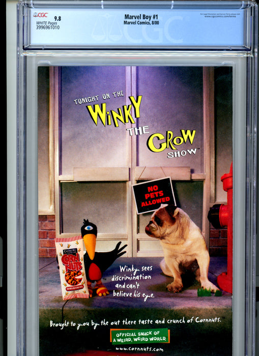 CGC 9.8 Marvel Boy #1 1st App of Marvel Boy. Direct Editions Insert Included