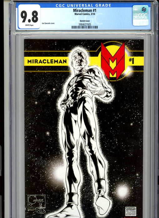 CGC 9.8 Miracleman #1 Quesada Sketch Cover