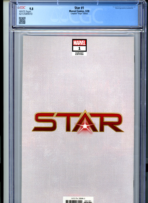 CGC 9.8 Star #1 Campbell "Virgin" Edition