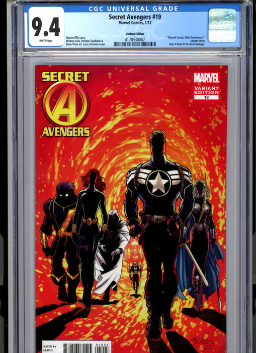 CGC 9.4 Secret Avengers #19 50th Anniversary Variant