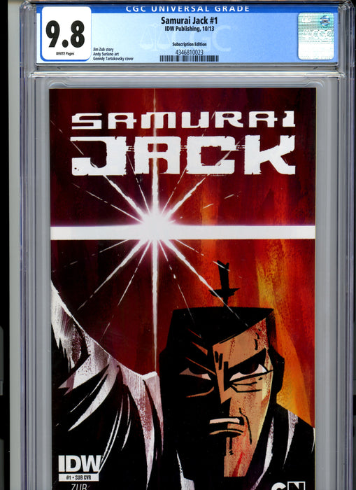 CGC 9.8 Samurai Jack #1 Subscription Edition