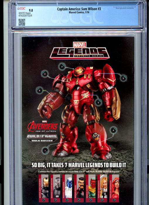 CGC 9.8 Captain America: Sam Wilson #3 Werewolf Homage Cover