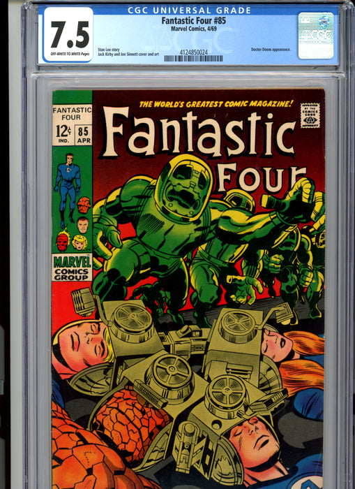 CGC 7.5 Fantastic Four #85 Doctor Doom Appearance