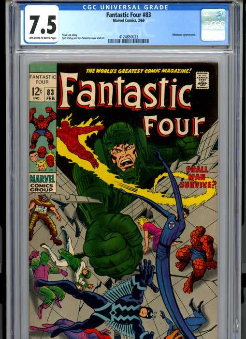 CGC 7.5 Fantastic Four #83 Inhumans Appearance