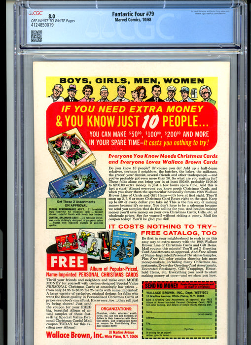 CGC 8.0 Fantastic Four #79