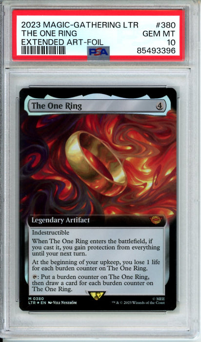 PSA 10 2023 MTG The One Ring Extended Art Foil LOTR