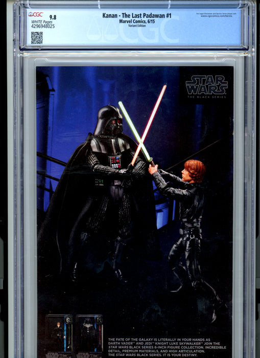 CGC 9.8 Star Wars: Kanan - The Last Padawan #1 Young Variant 1st Kanan Jarrus