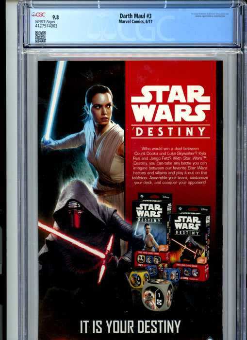 CGC 9.8 Darth Maul #3