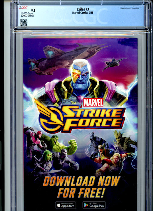 CGC 9.8 Exiles #3 Uncanny X-Men Homage Cover