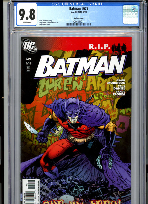 CGC 9.8 Batman #679 Variant Cover