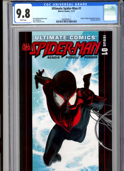 CGC 9.8 Ultimate Spider-Man #1 Origin of Miles Morales Spider-Man