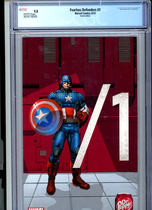 CGC 9.8 Fearless Defenders #3 Variant