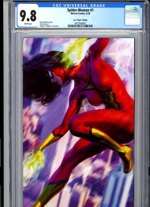 CGC 9.8 Spider-Woman #1 Lau "Virgin" Variant