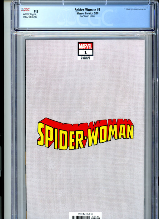 CGC 9.8 Spider-Woman #1 Lau "Virgin" Variant