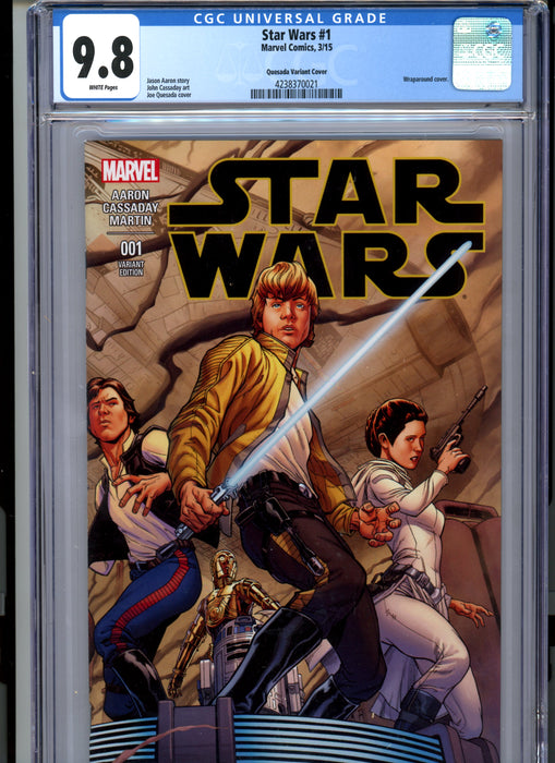 CGC 9.8 Star Wars #1 Quesada Wraparound Variant