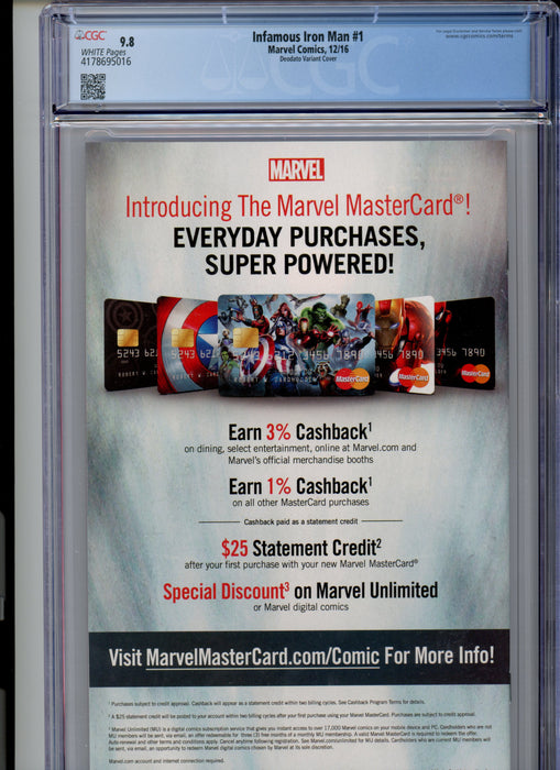 CGC 9.8 Infamous Iron Man #1 Deodato Variant
