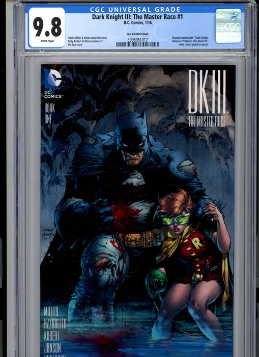 CGC 9.8 Dark Knight III: The Master Race #1 Lee Variant 1:500