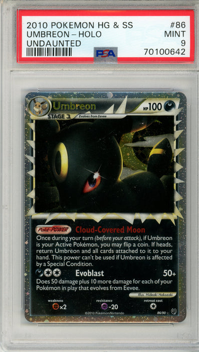 PSA 9 MINT Umbreon 86/90 Undaunted