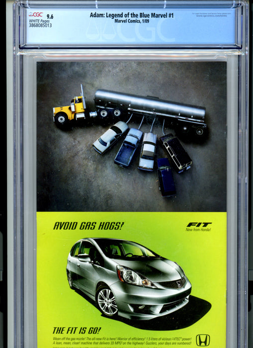 CGC 9.6 Adam: Legend of the Blue Marvel #1 1st App of the Blue Marvel