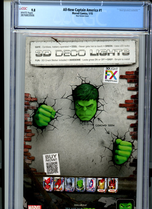 CGC 9.8 All-New Captain America #1 Ross Variant