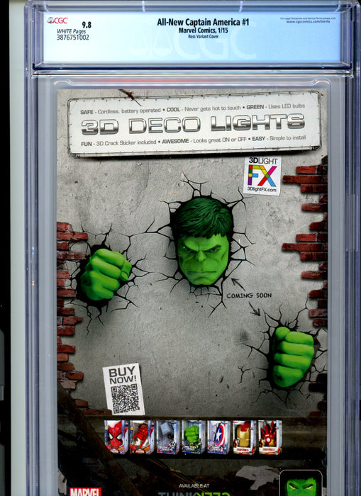 CGC 9.8 All-New Captain America #1 Ross Variant
