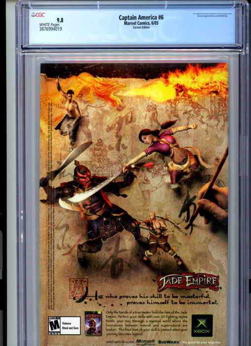 CGC 9.8 Captain America #6 Variant 1st Full App of Winter Soldier