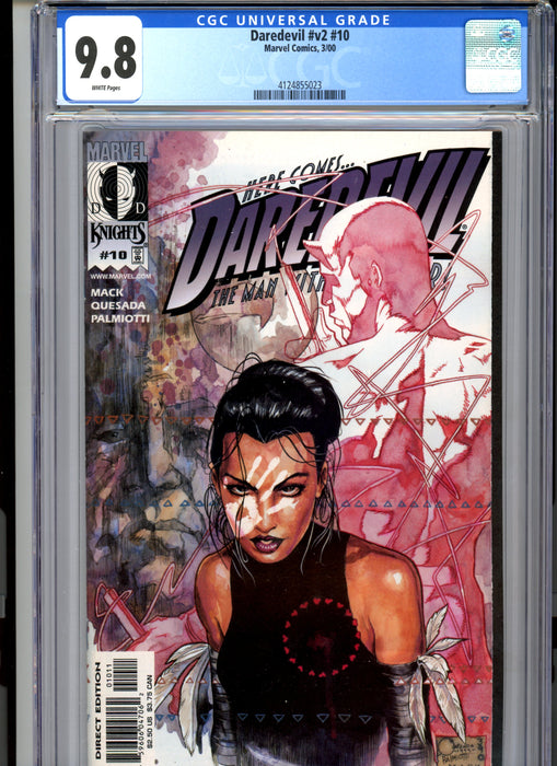 CGC 9.8 Daredevil #v2 #10 1st Echo on Cover