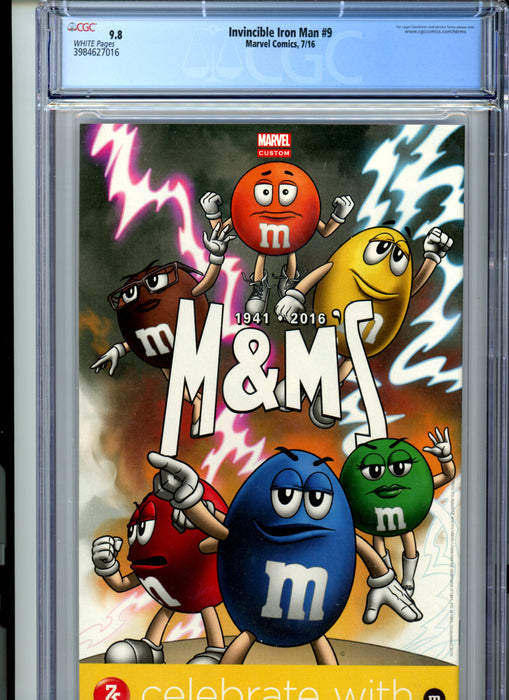 CGC 9.8 Invincible Iron Man #9 1st Full Appearance Riri Williams