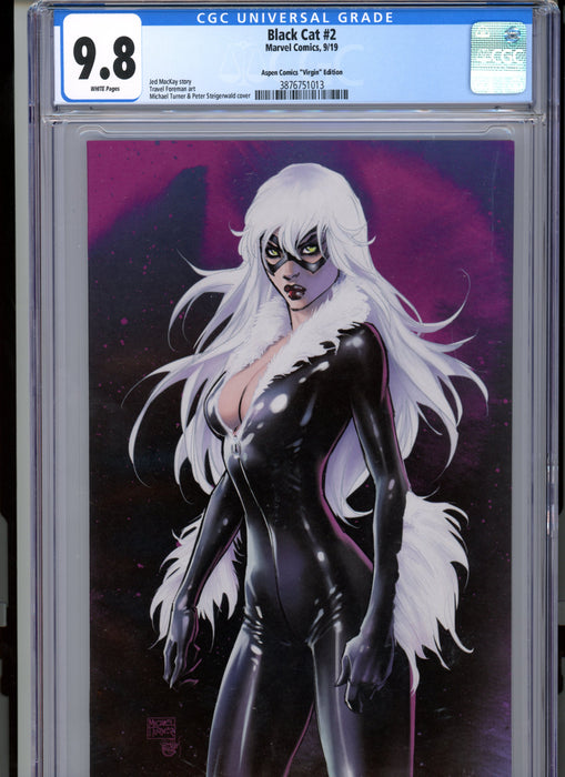 CGC 9.8 Black Cat #2 Aspen Comics "Virgin" Turner Variant