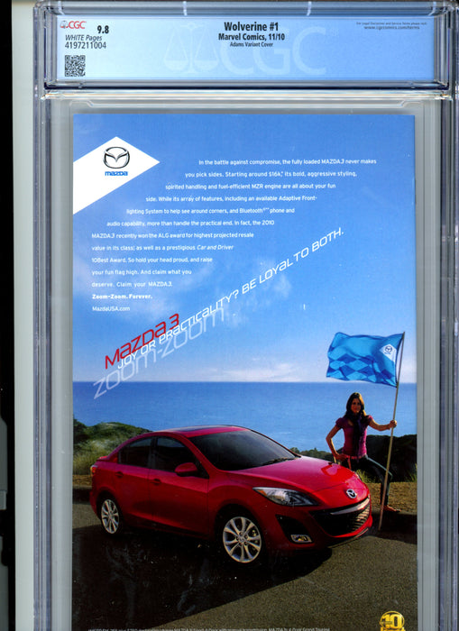 CGC 9.8 Wolverine #1  Adams Variant