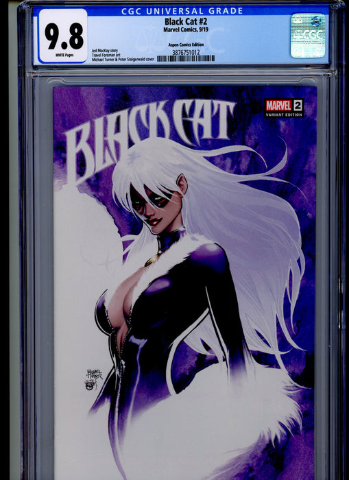 CGC 9.8 Black Cat #2 Aspen Comics Turner Variant