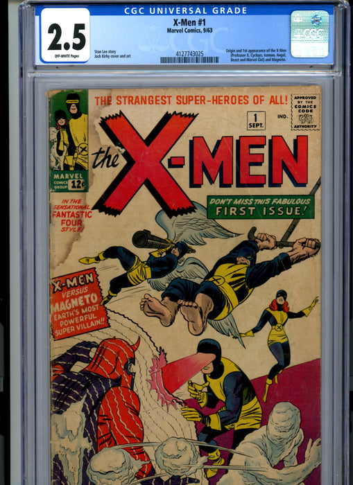 CGC 2.5 X-Men #1 Origin & 1st Appearance of the X-Men & Magneto