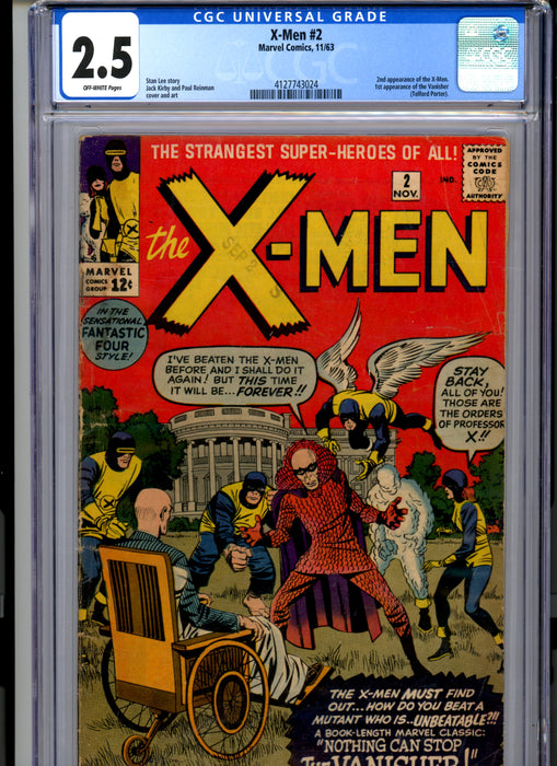 CGC 2.5 X-Men #2 2nd app X-Men 1st App the Vanisher