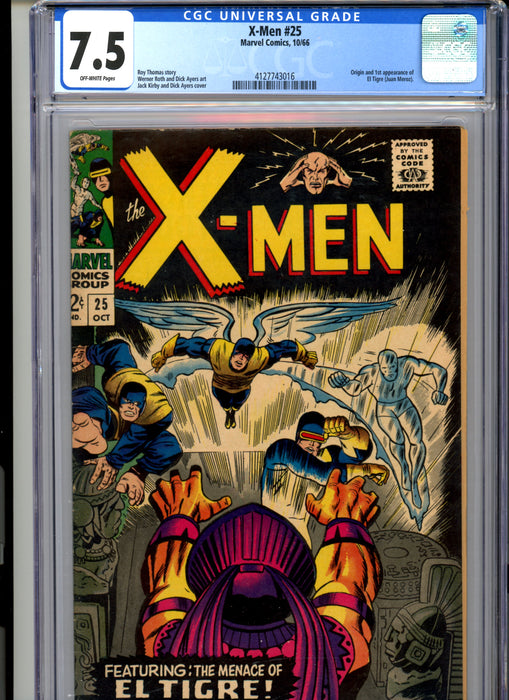 CGC 7.5 X-Men #25 Origin & 1st Appearance El Tigre