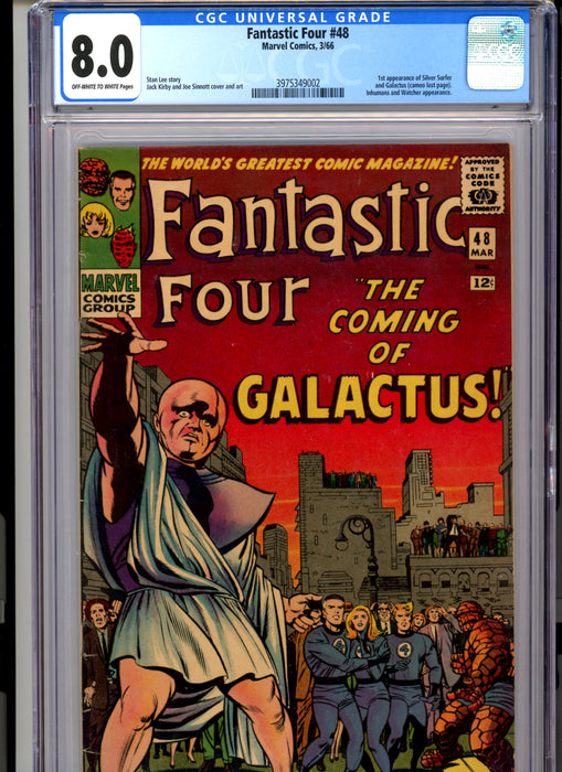 CGC 8.0 Fantastic Four #48 1st App of Silver Surfer & Galactus (Cameo).