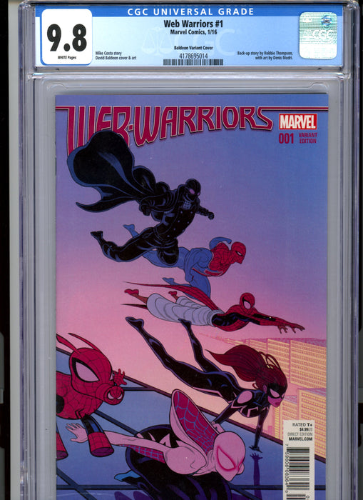 CGC 9.8 Web Warriors #1 Baldeon Variant.