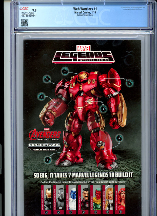CGC 9.8 Web Warriors #1 Baldeon Variant.