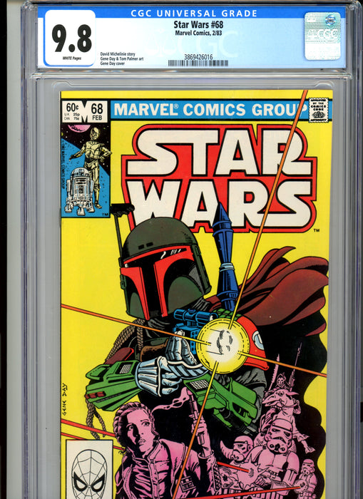 CGC 9.8 Star Wars #68 Boba Fett Cover